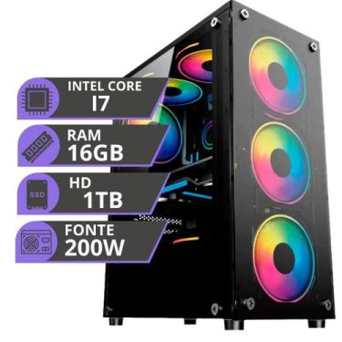 Imagem de Pc Gamer MRP Informática Processador Intel Core i7 3.40GHz HD 1TB Memó