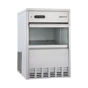 Imagem de Máquina de Gelo Benmax 26kg Super Ice Inox Branco com Luz UV e Sistema Eco-220V
