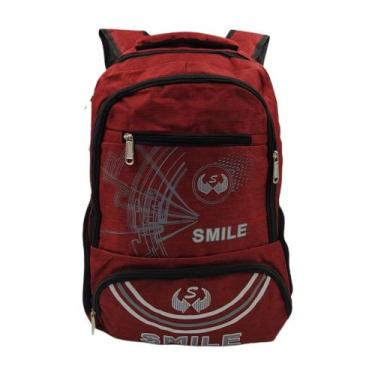 Imagem de Mochila Masculina Reforçada Infantil Adulto Escolar Passeio smile 8510