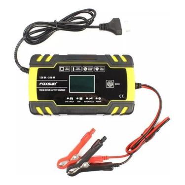 Imagem de Carregador Portátil De Bateria Carro Automatica 12v 8a 24v4a - Pool