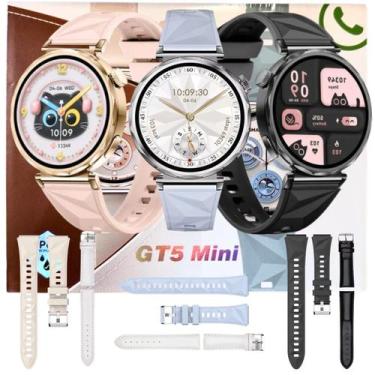 Imagem de Smartwatch Série 11 Relogio Redondo GT5 Mini Pulso Fino Microwear Chat