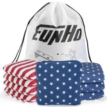 Imagem de Jogo de 8 Sacos para Cornhole EunHo Resistente às Intempéries 15 x 15 