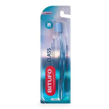 Imagem de Escova de Dente Bitufo Class Macia com 1 protetor de cerdas