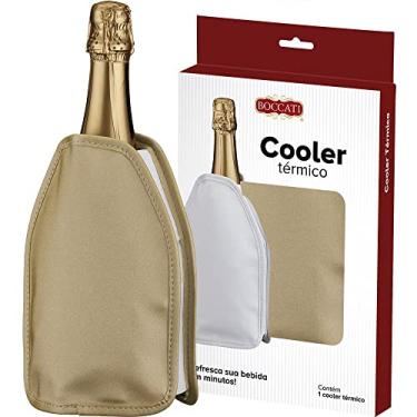Imagem de Cooler Térmico Bolsa Térmica Dourada com Gel Vinho Espumante
