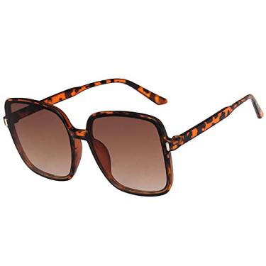 Imagem de Óculos de sol quadrado rosto redondo feminino anti-ultravioleta óculos de sol de geléia selvagem uv400,6, china