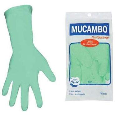 Imagem de Luva De Látex Verde Forrada Mucambo 8,5 G