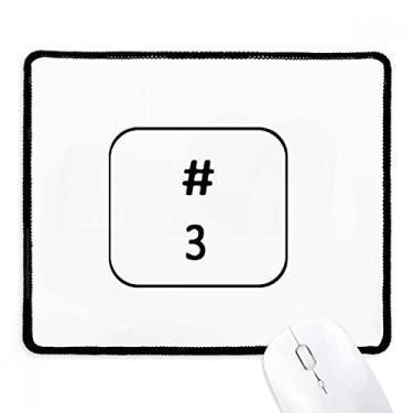 Imagem de Teclado Symbol 3 Mousepad Borda Costurada Tapete Borracha Gaming Pad