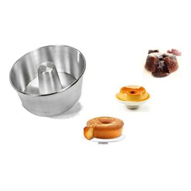 Imagem de Forma Para Bolo Caseiro/Torta Suiça/Pudim 15x8cm em Aluminio