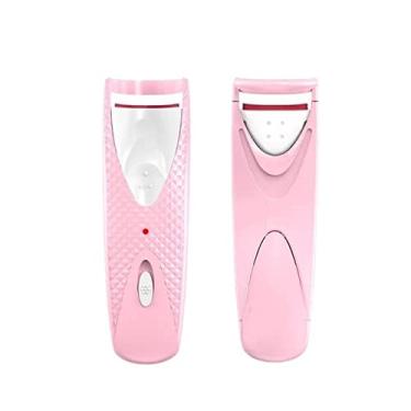 Imagem de Modelador de cílios elétrico aquecido aquecimento rápido de longa duração para os olhos dos cílios levantamento permanente clipe pinça ferramenta de maquiagem cosmética, rosa