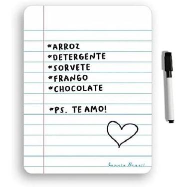 Imagem de Lousa Quadro Magnético Imã De Geladeira Com Caneta Apagador