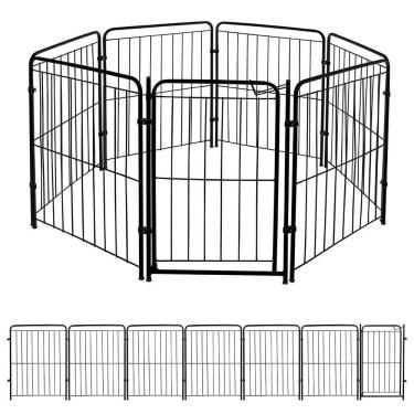 Imagem de Cercado Para Cachorro Caes Cercadinho Pet Shop 6 Modulos