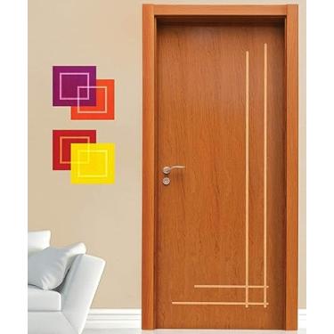 Imagem de Porta Frisada C/Batente 14 cm Completa - 214x67 até 214x87 (87 x 214 x 14)