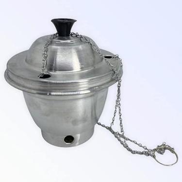 Imagem de Turíbulo para Defumação Médio em Alumínio e Corrente 14 cm