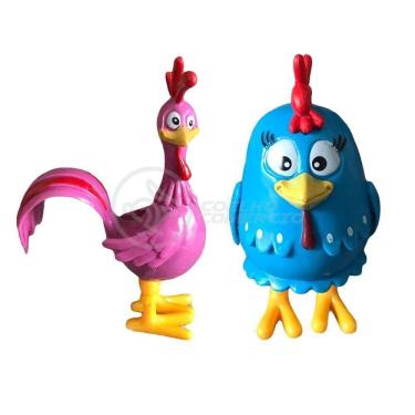 Imagem de Kit 4 Bonecos Galinha Pintadinha E Sua Turma