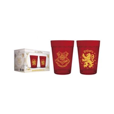 Imagem de Copo Americano Prime Harry Potter Casas 190 ML - Luva Com 2 Unid - Grifinória - Allmix