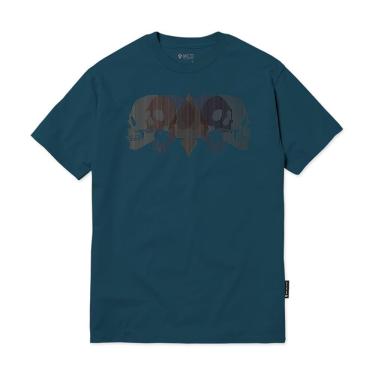 Imagem de Camiseta MCD Skull Relevo WT24 Masculina Azul Deep