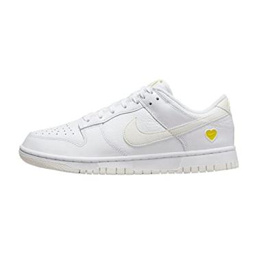 Imagem de Nike Coração amarelo Dunk Low Dia dos Namorados (feminino), Whiye/Sail-Opti Amarelo, 12