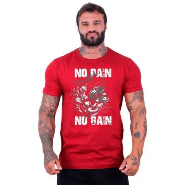Imagem de Camiseta Tradicional Manga Curta MXD Conceito No Pain No Gain Arms-Masculino