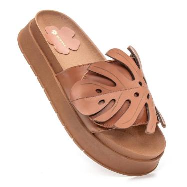 Imagem de Chinelo Lita Shoes em Couro Papete Conforto Robusto Feminino-Feminino