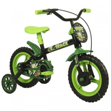 Imagem de Bicicleta Aro12 Tk Preto/Verde Bikes Track