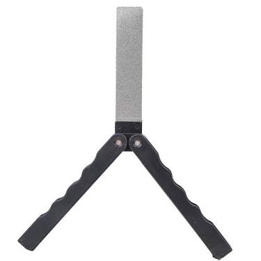 Imagem de Apontador de Diamante Dobrável Portátil, Pedra de Amolar, Facas de Cozinha e Exteriores, Moagem Fina e Grossa, Moagem áspera Com Diamante e Plástico