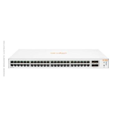 Imagem de Switch 48 Portas Hpe Aruba Instant On 1830 - Gerenciavel - 48 portas Gigabit + 4 portas Sfp - Jl814a