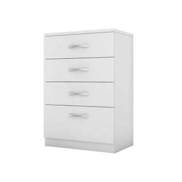 Imagem de Cômoda P/ Roupas Quarto Casal/Solteiro 4 Gavetas Astral