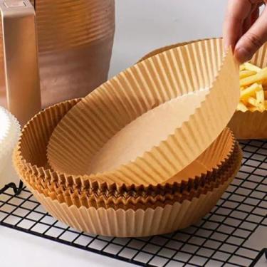 Imagem de Forma descartável para air fryer grande 50 unidades - Sem marca