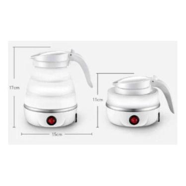 Imagem de Chaleira Elétrica Silicone Dobrável Retrátil 600 Ml 110v - oem, 110V