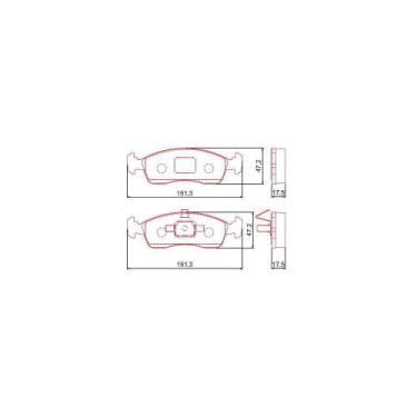 Imagem de Pastilha Freio Dianteiro Argo 2017 a 2022 Ferodo HQF-2279C
