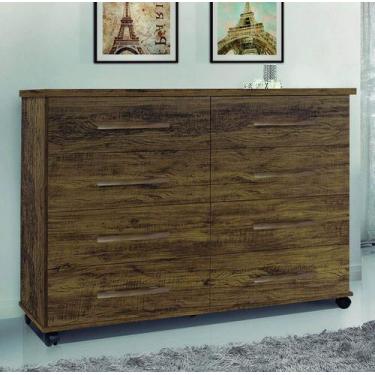 Imagem de Cômoda Jade 8 Gavetas Amêndoa Wood - Primus