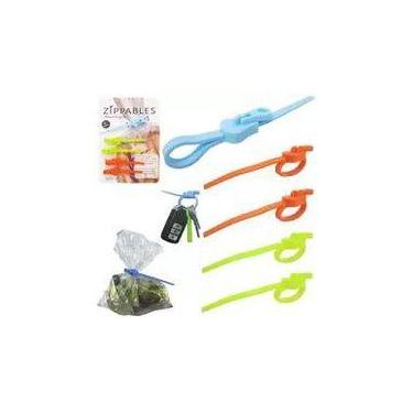 Imagem de Kit Com 04pçs Lacre Zipper Para Fechar Diversos Compartimentos Super P