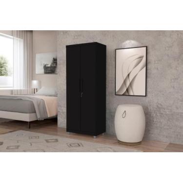 Imagem de Multiuso Organizador OU Com Chave 2 Portas Cor Preto - SM