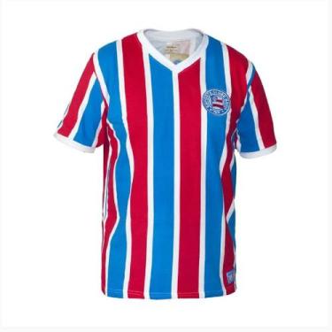 Imagem de Camisa Retrô EC Bahia 1988 - Adulto - Retrô Mania, XG, Azul, Vermelho