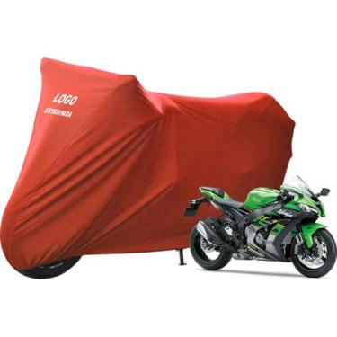 Imagem de Capa Moto Kawasaki Ninja Zx10 Zx6 Tecido Resistente Com Logo - Mz, Ver