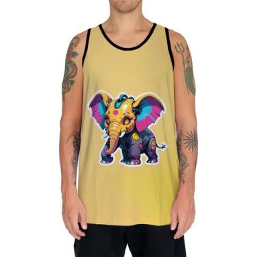 Imagem de Camiseta Regata Tshirt Animais Cyberpunk Elefantes Safari 2 - Enjoy Sh