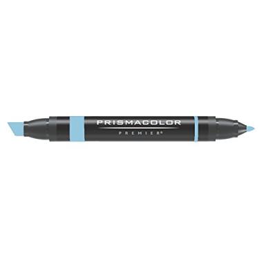 Imagem de Prismacolor Marcador de extremidade dupla, ponta larga e fina, PM47 azul claro/não foto (3484)