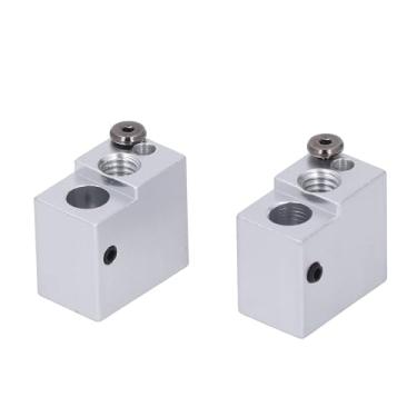 Imagem de Bloco Aquecedor de Alumínio, 2 Unidades de Bloco de Alumínio Hotend Heaterblock Acessórios de Impressora 3D Rápidos e Eficientes para Impressora 3D Kobra 3