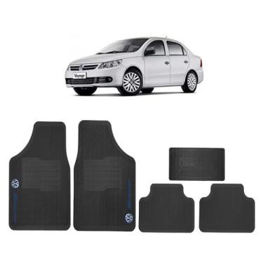 Imagem de Tapete Automotivo Carro Volkswagen Versátil Borracha 5 peças, Voyage