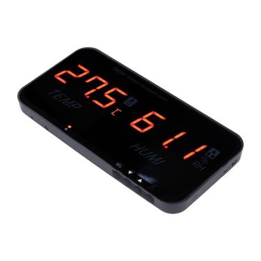 Imagem de Medidor de Umidade de Temperatura, Exibição Digital Hygrômetro de Tela Grande Industrial Led Greenhouse Temperature Horty Meder, Com Sensor Smart C3, Alarme da Campainha, para o