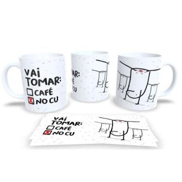 Imagem de Caneca de Porcelana Personalizada Flork Frases Engraçadas, Divertidas 