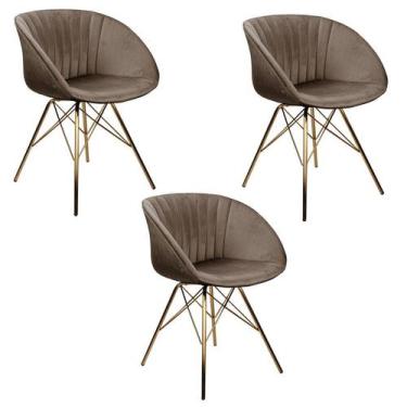 Imagem de Kit 3 Cadeiras Eleonora Camurça Rivatti