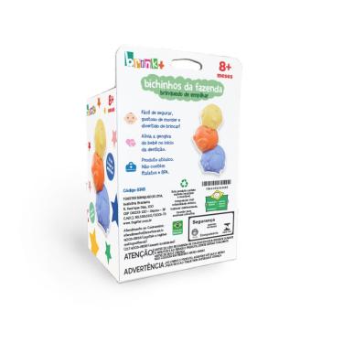 Imagem de BRINQUEDO DE BEBÊ - BICHINHOS DA FAZENDA EMPILHÁVEIS - BRINK+