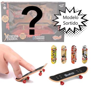 Imagem de Skate de Dedo e Pista para Manobras Sortidas Extremo Radical