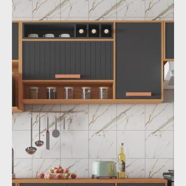 Imagem de Armário Aéreo 2 Portas 120cm Nicho Garrafeiro Nápoles Itatiaia