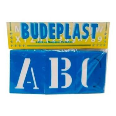 Imagem de Letra Número Vazado Molde Pintura Pincel Tamanho 35Mm