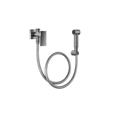 Imagem de Ducha Higiênica Com Registro e Derivação New Edge Grafite Escovado Docol