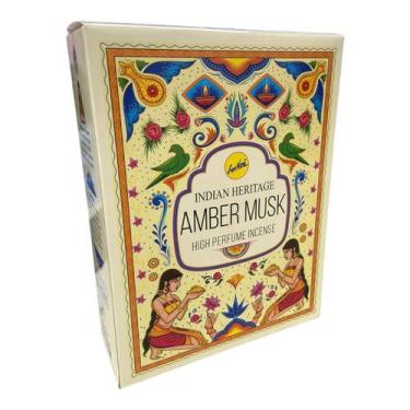 Imagem de Incenso Indian Heritage Amber Musk Massala 12 Cxs Com 11 Var - Lua Mís