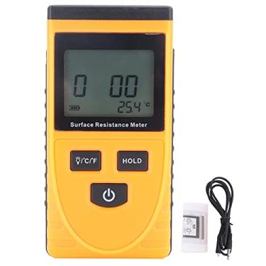 Imagem de Handheld LCD Display Digital Resistências Estáticas Medidor de Alta Precisão Superfícies Resistências Testador para Medir o Valor das Resistências Em Superfícies de Objetos