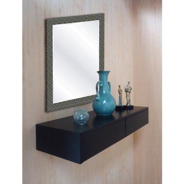 Imagem de Aparador Penteadeira Console Suspenso Laqueado Preto